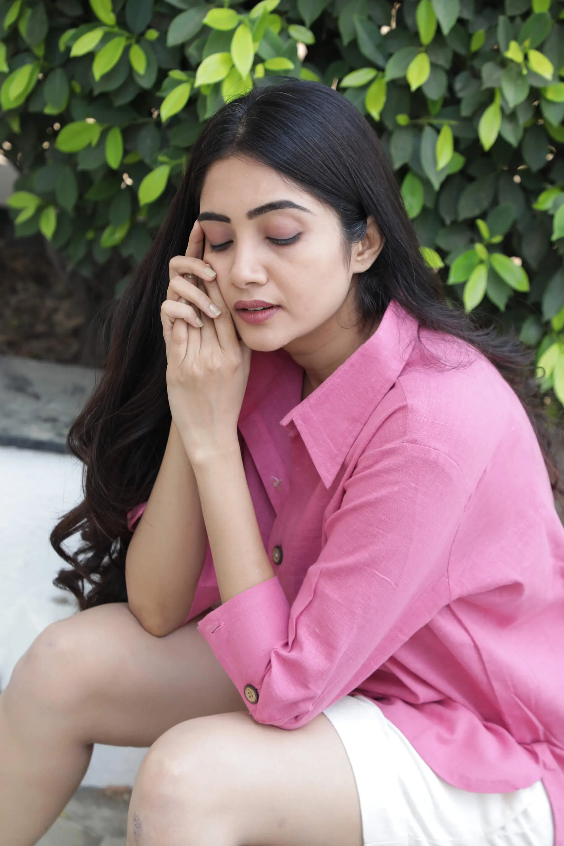 Pink Kala Cotton Shirt for Women